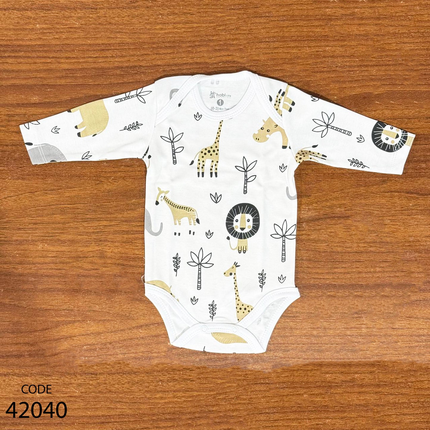 سالوبيت قطن كم طويل مطبوع - هابي