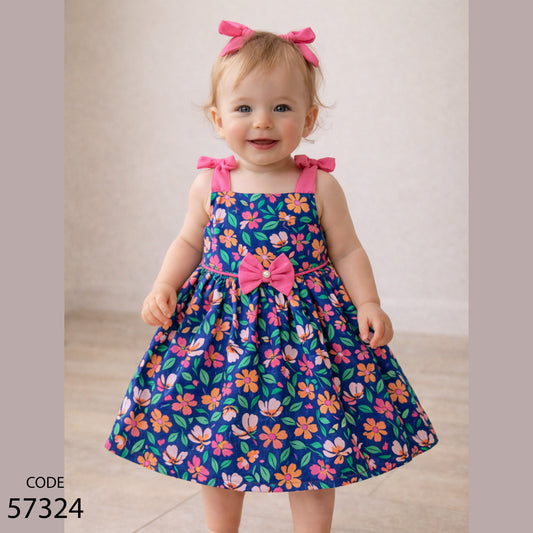 فستان قطن بوبلين للاطفال