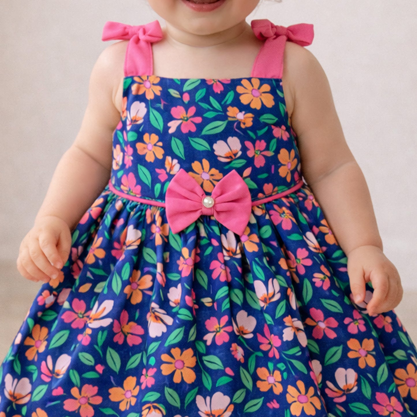 فستان قطن بوبلين للاطفال