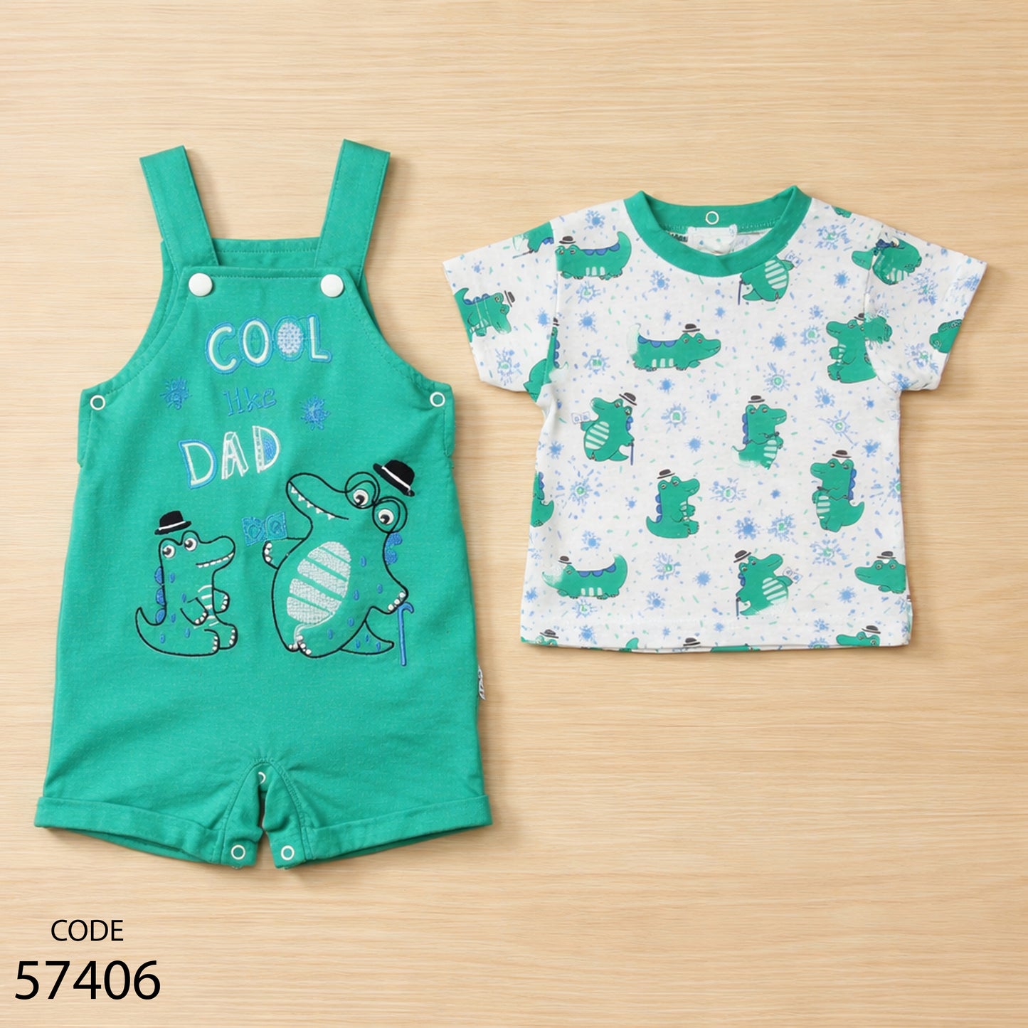 سالوبيت مع تيشيرت قطن لحديث الولادة