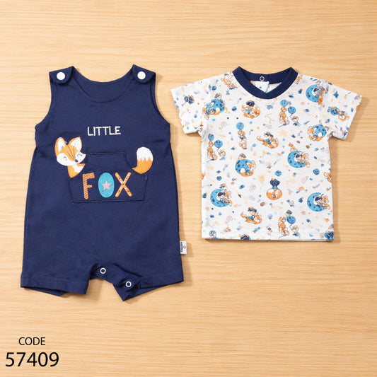 سالوبيت مع تيشيرت قطن لحديث الولادة