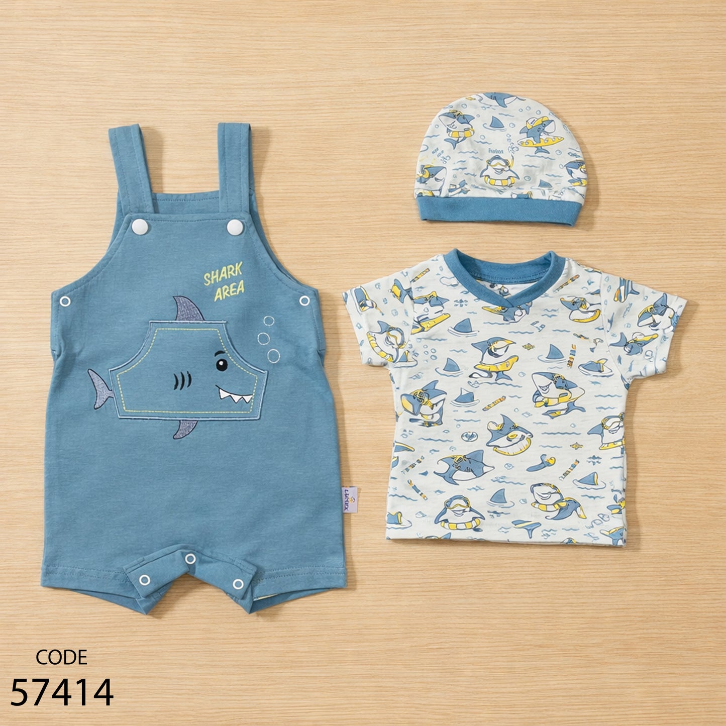 سالوبيت مع تيشيرت قطن لحديث الولادة