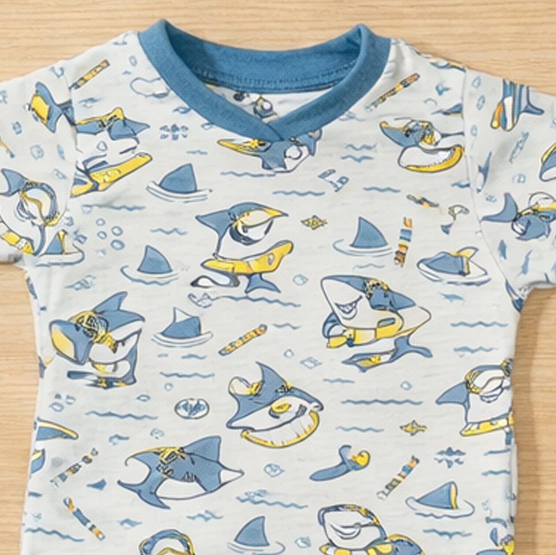 سالوبيت مع تيشيرت قطن لحديث الولادة