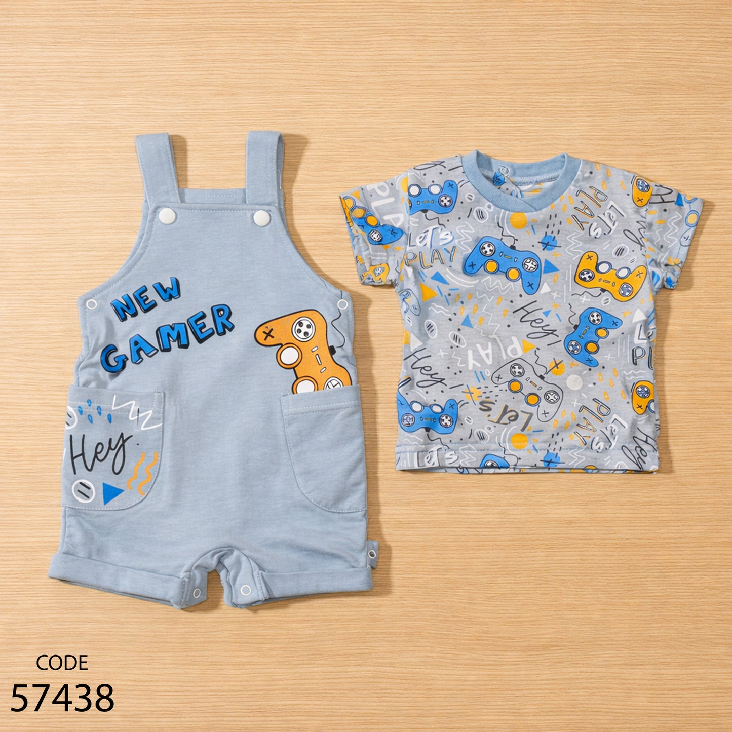 سالوبيت مع تيشيرت قطن لحديث الولادة