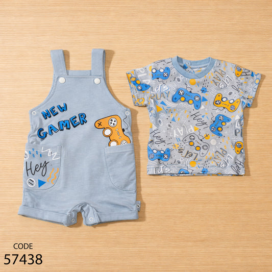 سالوبيت مع تيشيرت قطن لحديث الولادة