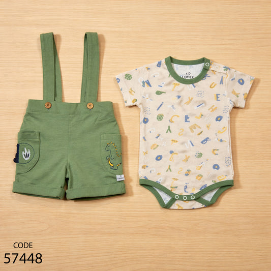 سالوبيت مع تيشيرت قطن لحديث الولادة