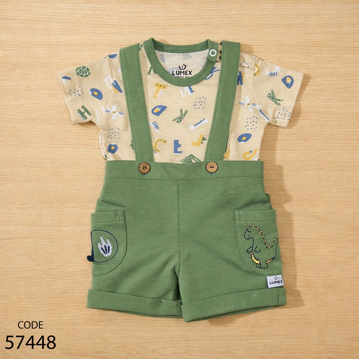 سالوبيت مع تيشيرت قطن لحديث الولادة