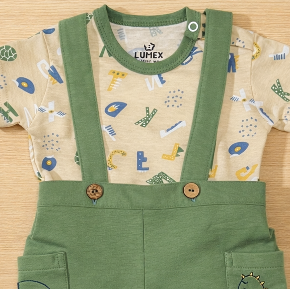 سالوبيت مع تيشيرت قطن لحديث الولادة