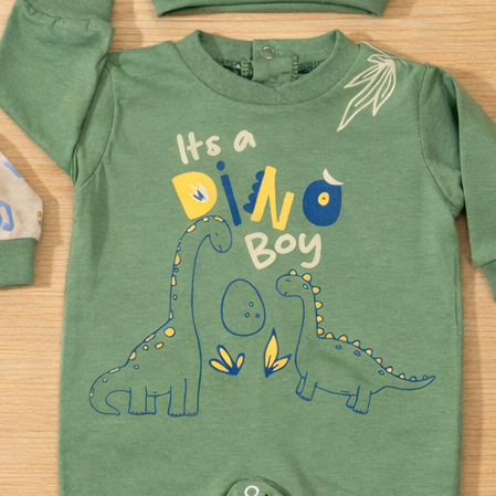 طقم 2 سالوبيت قطن لحديث الولادة