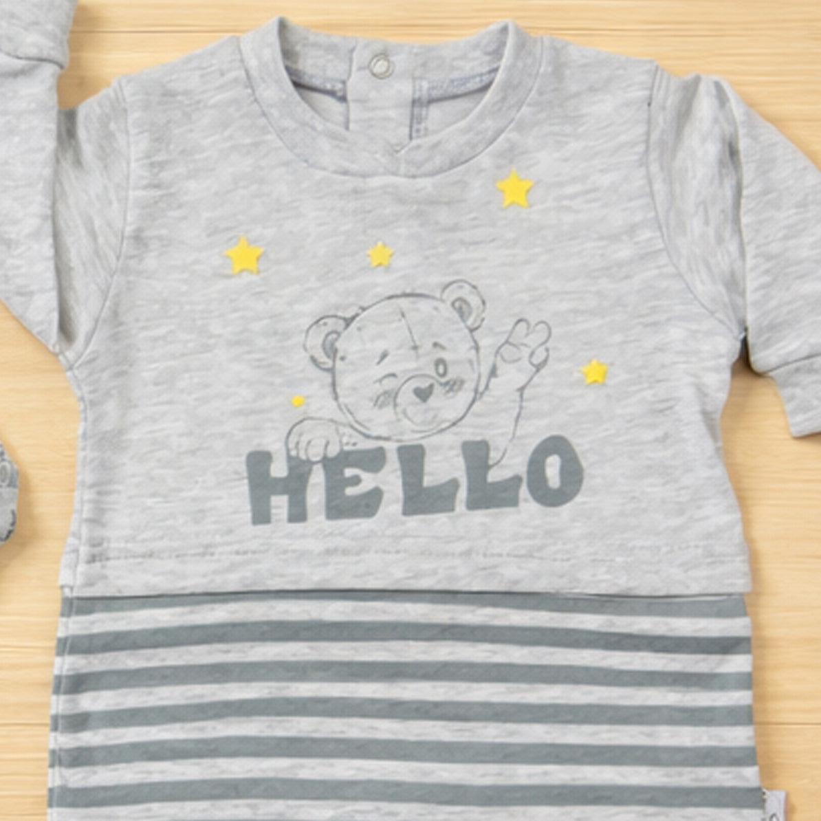 طقم 2 سالوبيت قطن لحديث الولادة