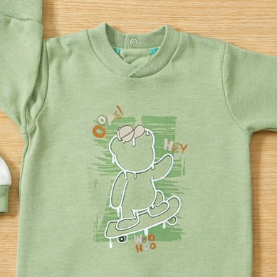 طقم 2 سالوبيت قطن لحديث الولادة