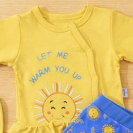 طقم قطن لحديث الولادة