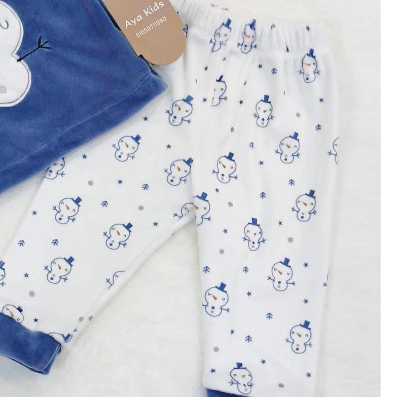 بجامة قطيفة مطرزة لحديث الولادة