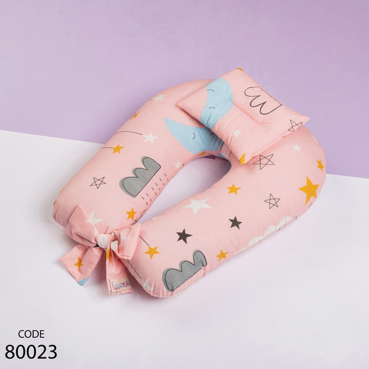 مخدة رضاعة كسوة خارجية بسوستة مع مخدة رأس ورباط