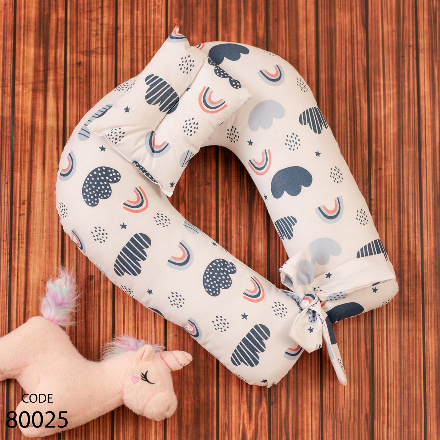 مخدة رضاعة كسوة خارجية بسوستة مع مخدة رأس ورباط