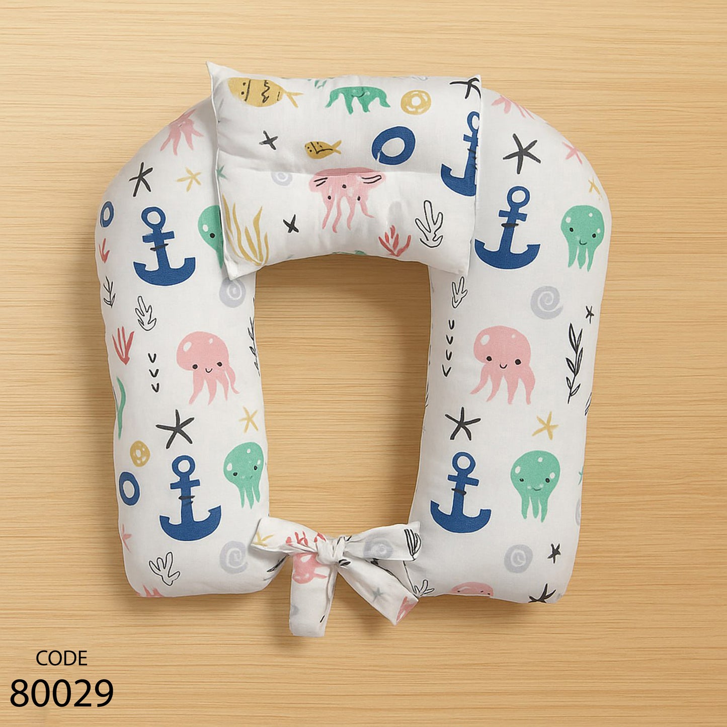 مخدة رضاعة كسوة خارجية بسوستة مع مخدة رأس ورباط