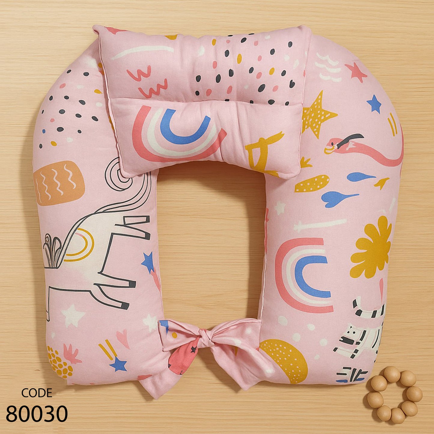 مخدة رضاعة كسوة خارجية بسوستة مع مخدة رأس ورباط