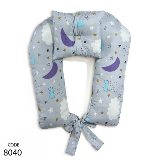 مخدة رضاعة مع مخدة رأس ورباط -  عرض 45 سم والطول 55 سم