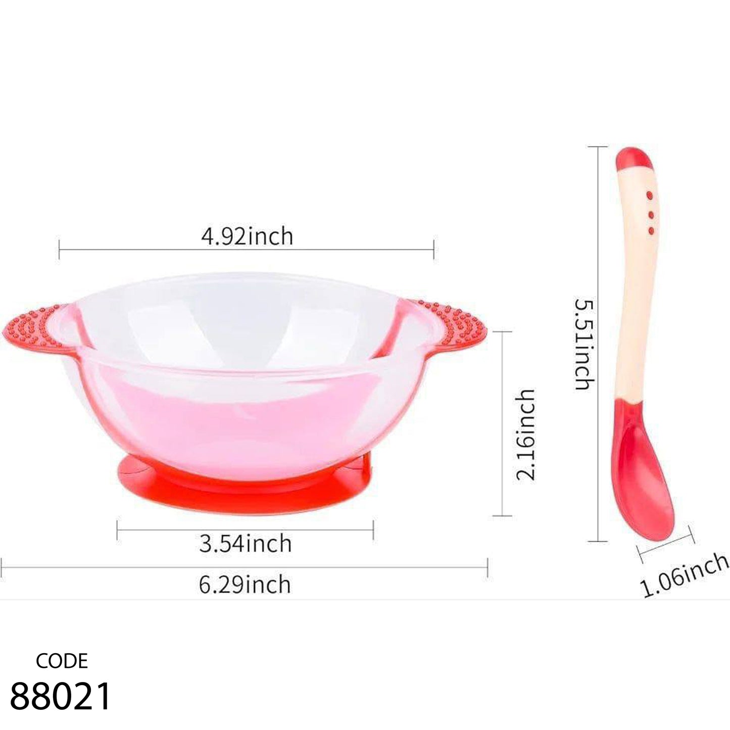 طبق للأطفال مع ملعقة وغطاء - شيكو