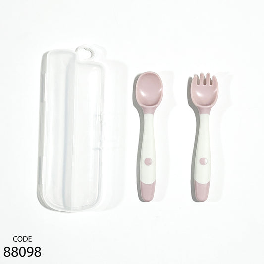 طقم معلقة و شوكة ماركة شيكو - للاطفال