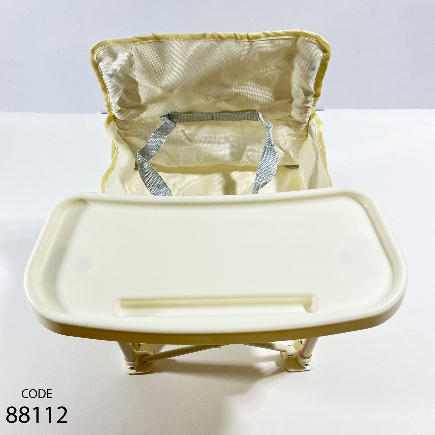 كرسي طعام ميني مع شنطة للأطفال - اللون البيج