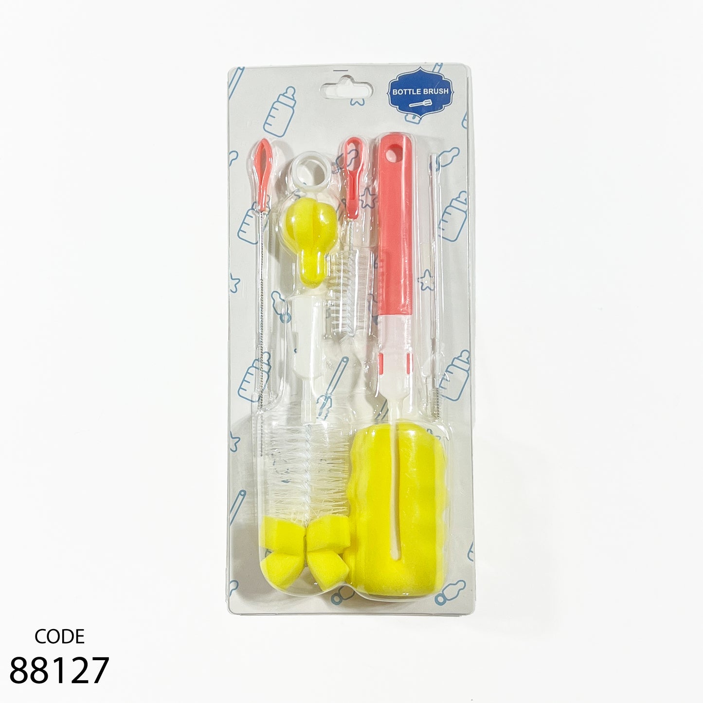 طقم فرشاة 6 قطع  لتنظيف البيبرونة