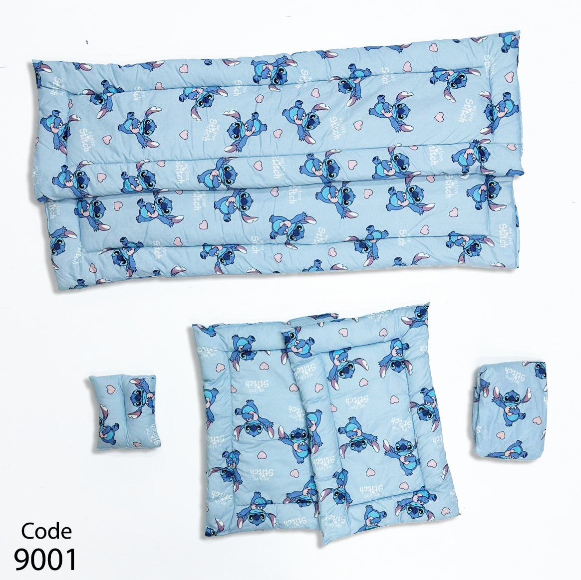 طقم جوانب السرير فايبر  - مع مخدة و ملاية بأستك محكم