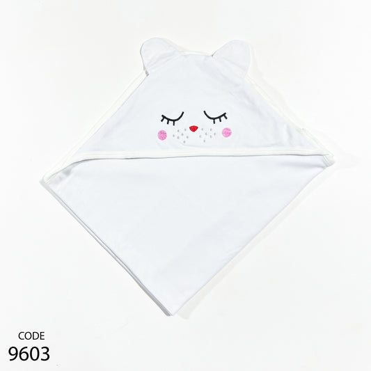 كوفرته قطن طبقة وحدة لحديث الولادة - مطرزة