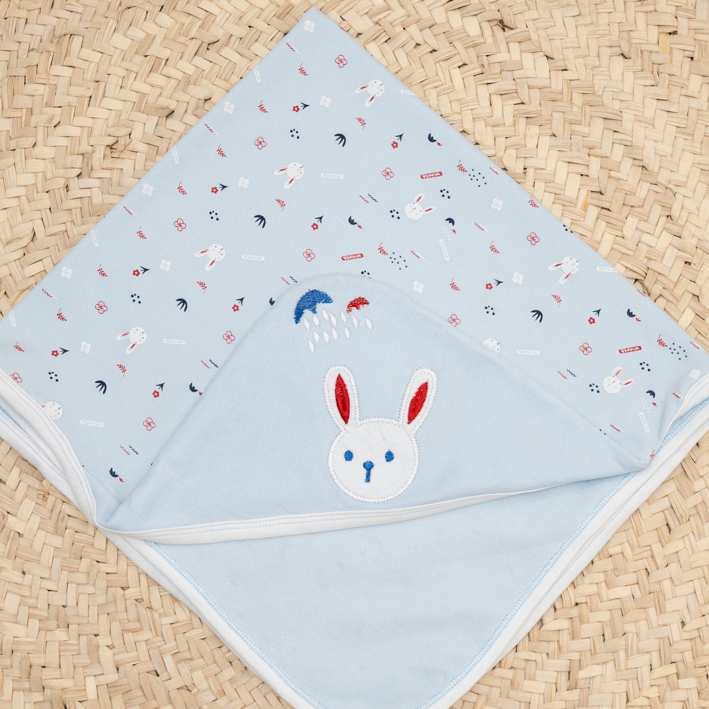 كوفرته قطن طبقة وحدة لحديث الولادة - مطرزة