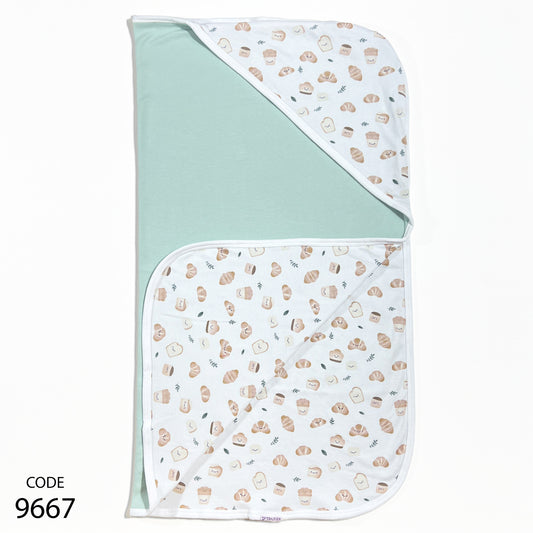 كوفرته قطن طبقتين لحديث الولادة