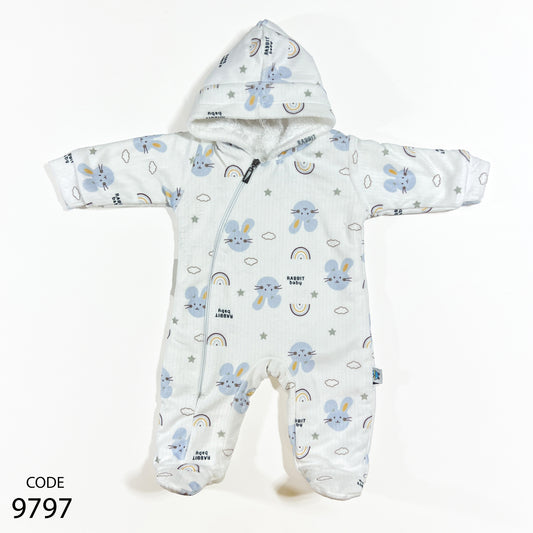 سالوبيت قطيفة مبطن فرو لحديث الولادة - شتوي