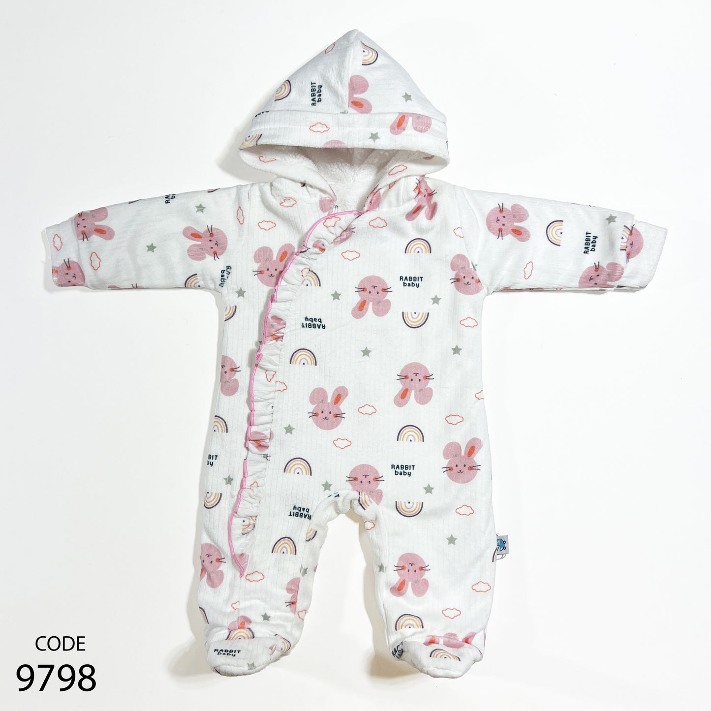 سالوبيت قطيفة مبطن فرو لحديث الولادة - شتوي