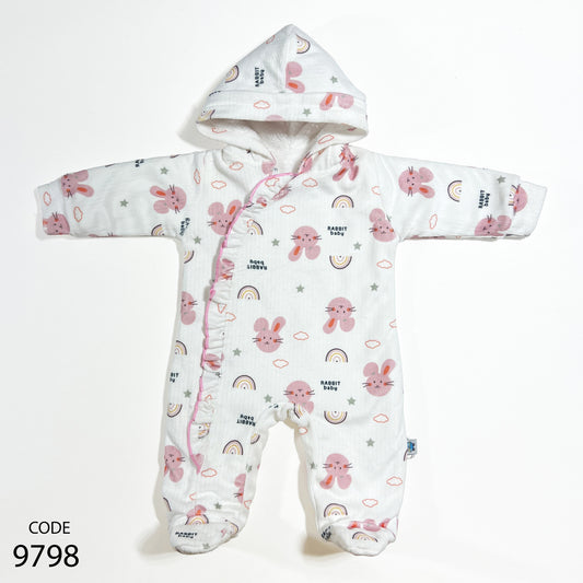 سالوبيت قطيفة مبطن فرو لحديث الولادة - شتوي