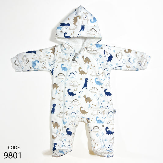 سالوبيت قطيفة مبطن فرو لحديث الولادة - شتوي