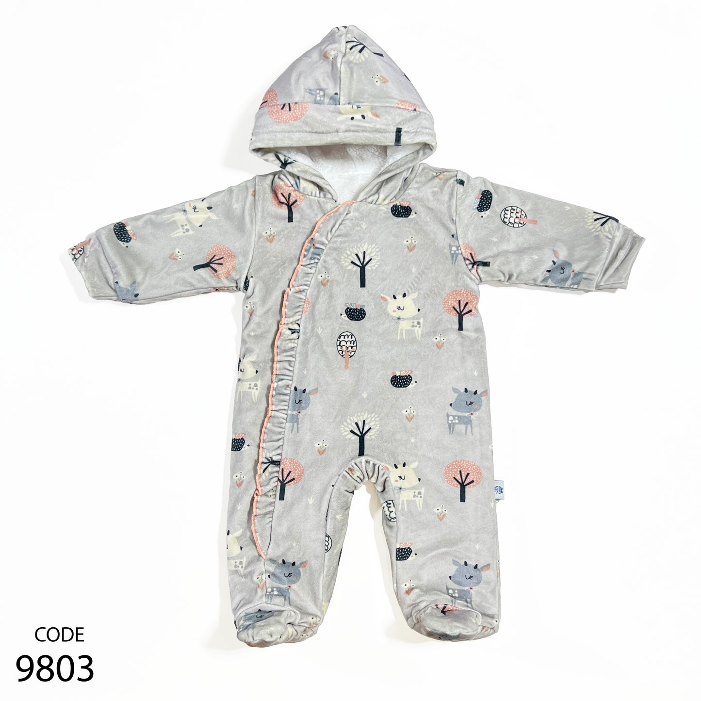 سالوبيت قطيفة مبطن فرو لحديث الولادة - شتوي