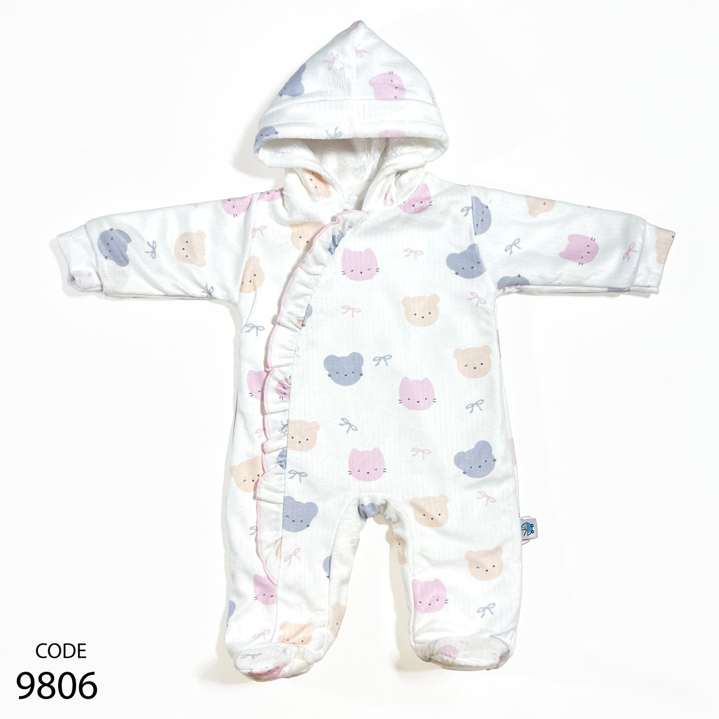 سالوبيت قطيفة مبطن فرو لحديث الولادة - شتوي