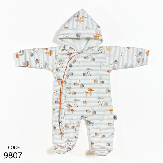 سالوبيت قطيفة مبطن فرو لحديث الولادة - شتوي