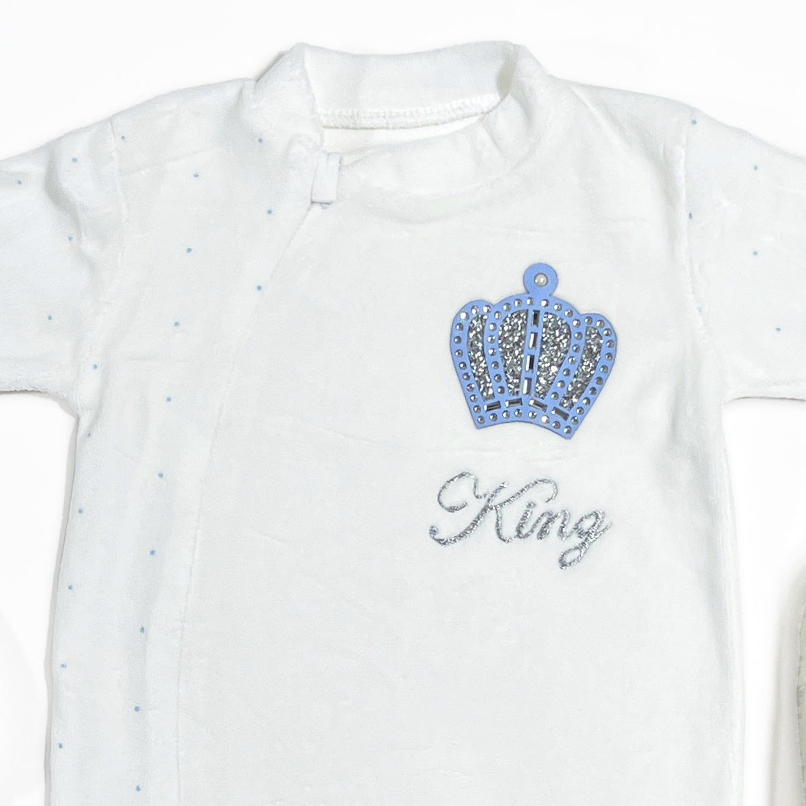 طقم المستشفى والسبوع 4 قطع قطيفة مع كوفرته مبطن فرو