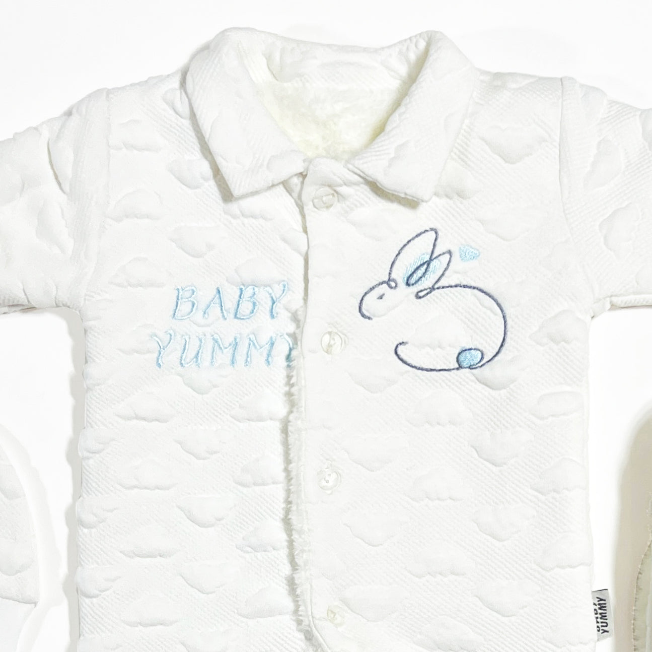 طقم المستشفى والسبوع 4 قطع جاكار مبطن فرو بالكامل