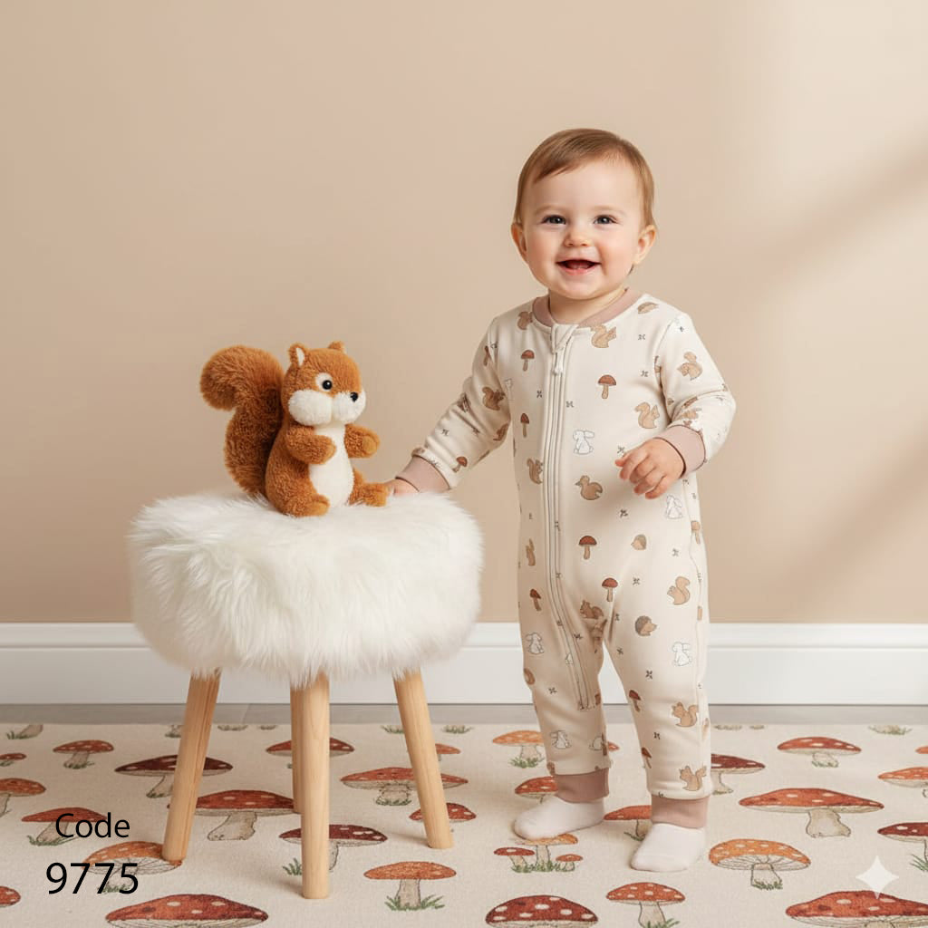 سالوبيت شتوي قطن ميلتون مبطن طبقة فرو خفيفة من كيدزفيلا